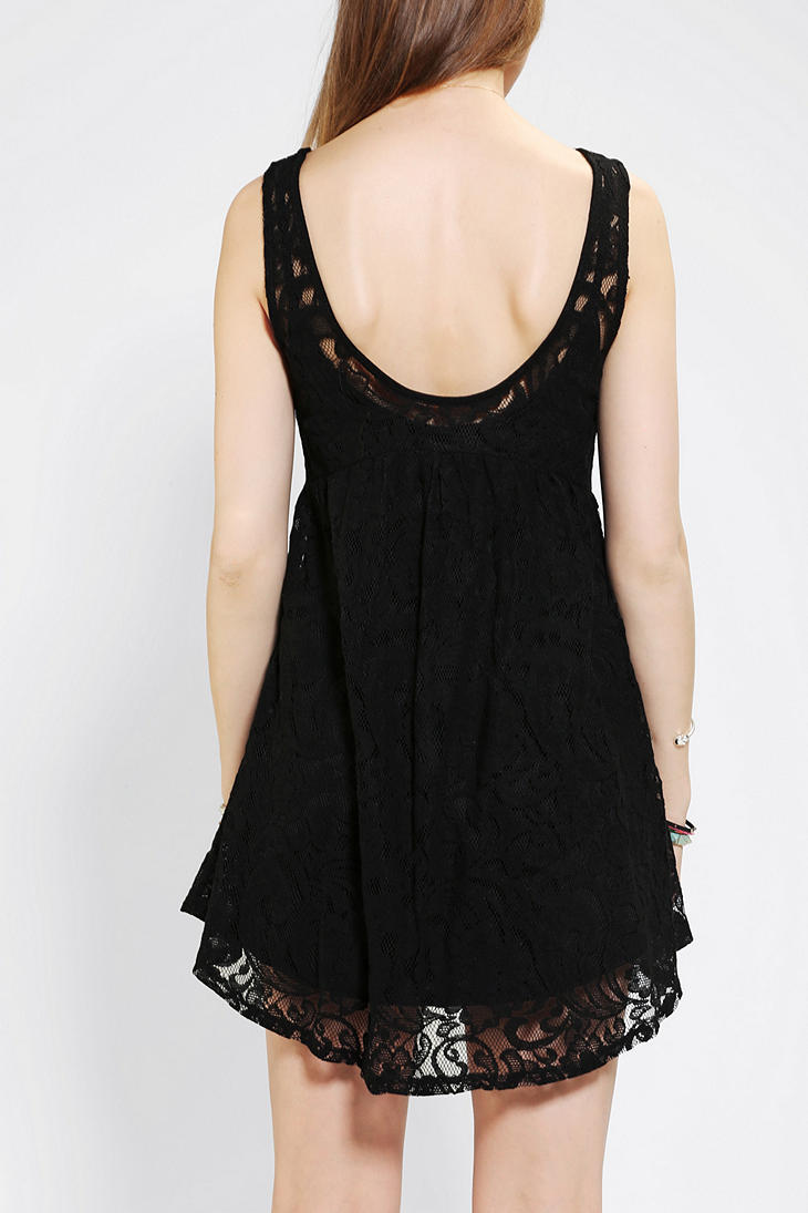River Island Black Lace Babydoll Dress River Island Black Lace Babydoll Dress