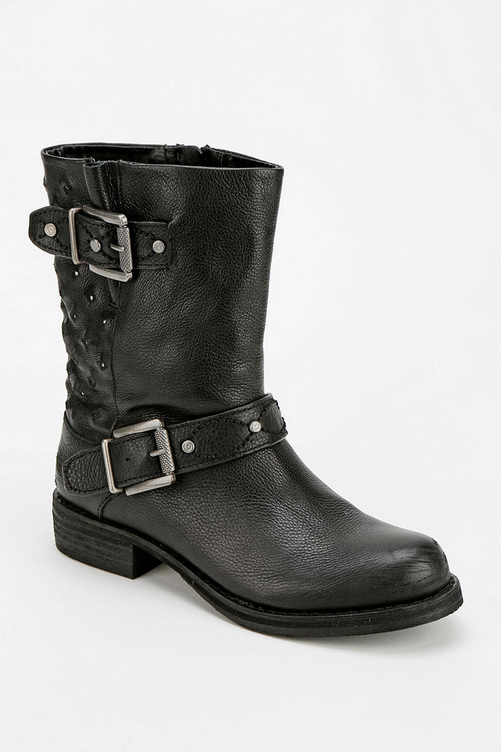 Urban Outfitters Dr Martens Meg Biker Ankle Boot in Black - Lyst