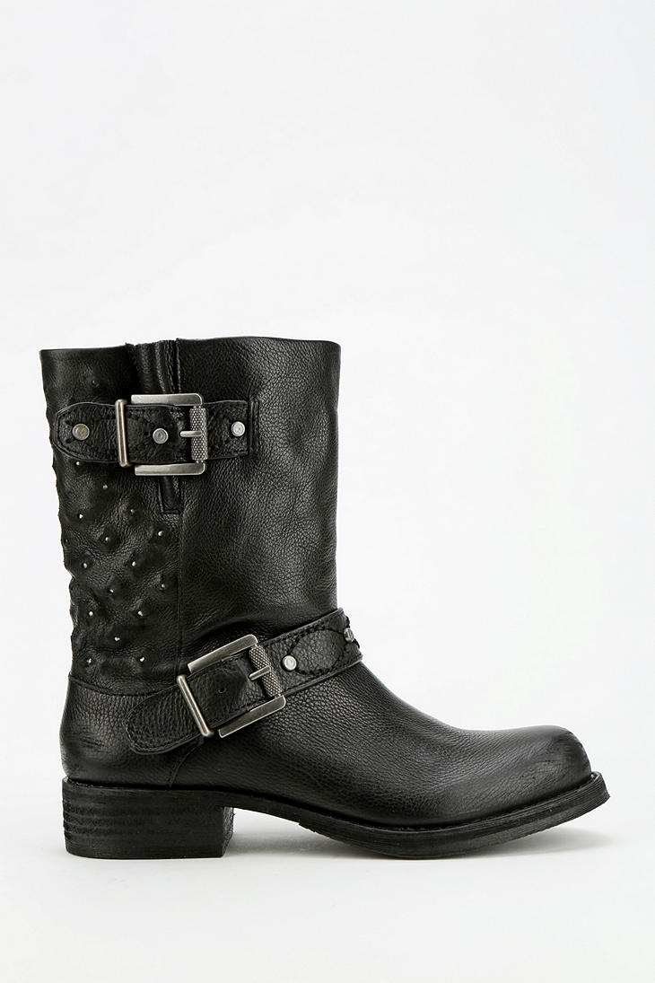 Urban Outfitters Dr Martens Meg Biker Ankle Boot in Black - Lyst