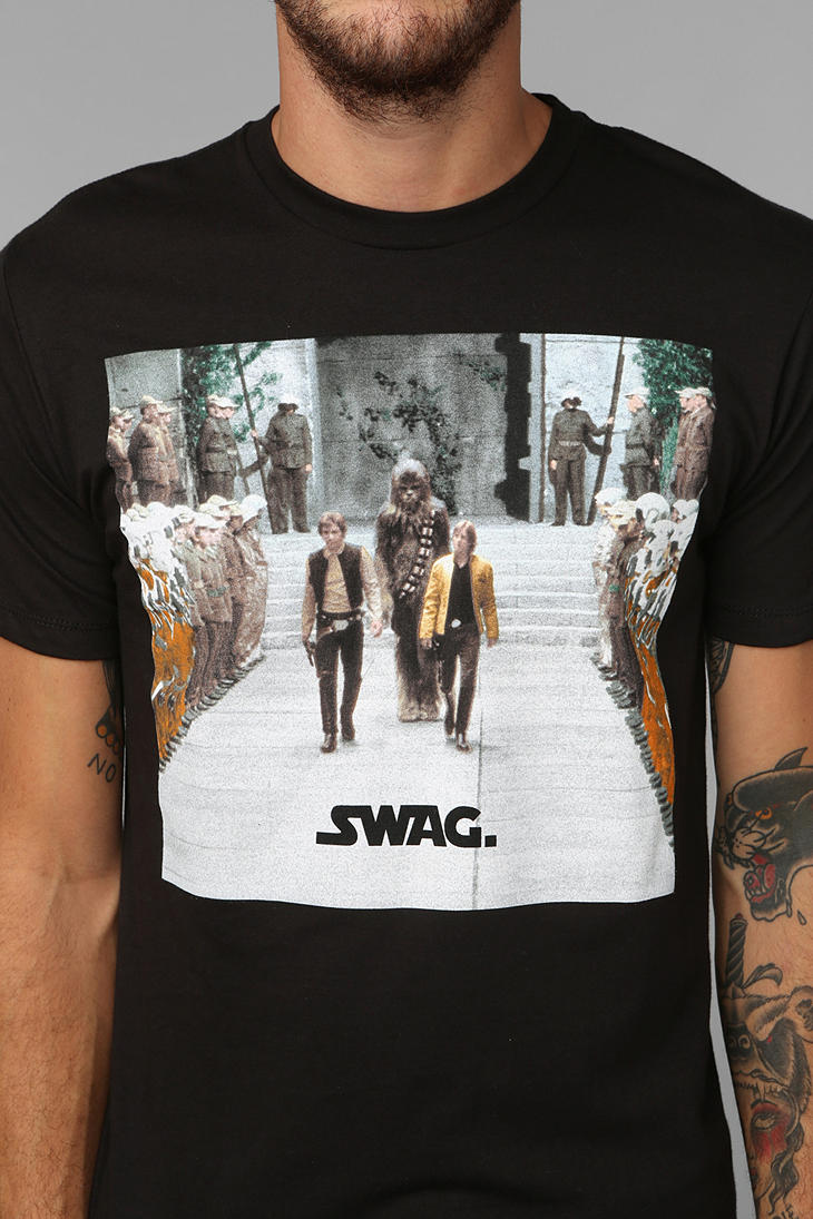 Urban Outfitters Star Wars Swag Tee in Black for Men Lyst