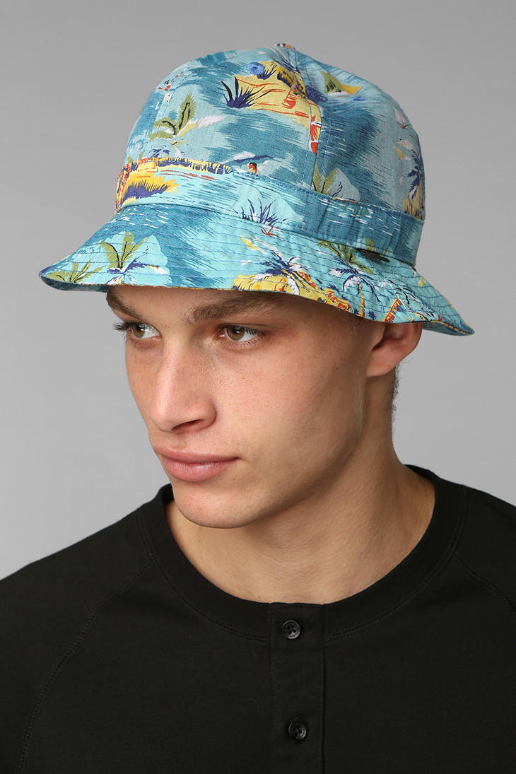 Lyst Urban Outfitters Bucket Hat in Blue for Men
