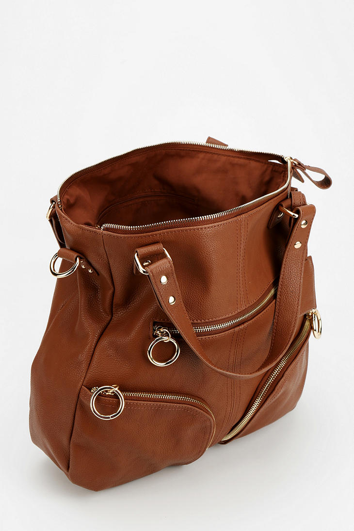 Urban Outfitters Deena Ozzy Hey You Vegan Leather Tote Bag in Brown - Lyst