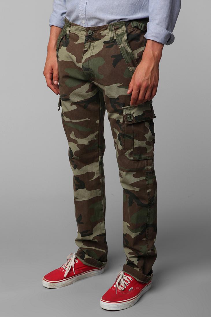 red and green camo pants