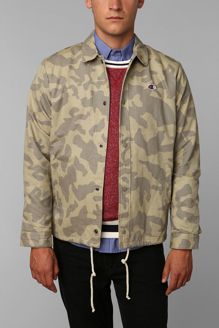 Urban Outfitters Champion X Uo Camo Coachs Jacket for Men | Lyst