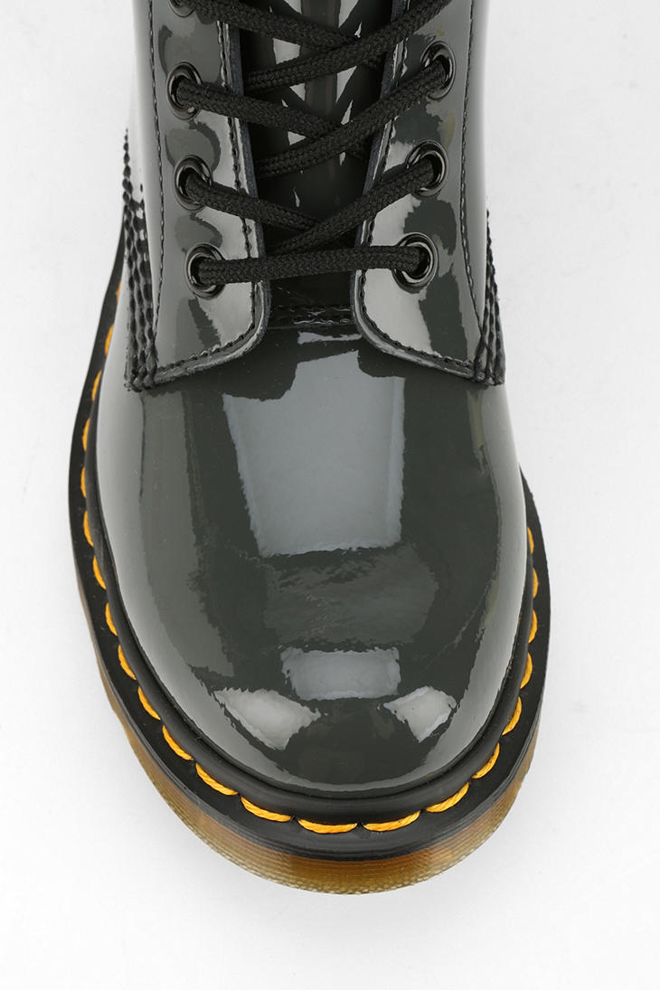 grey patent dr martens