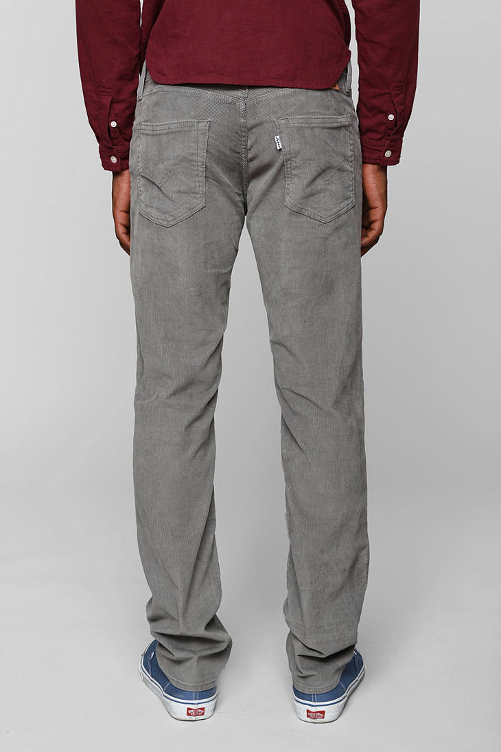 Aftensmad Anoi Summen Urban Outfitters Levis 511 Corduroy Pant in Gray for Men | Lyst