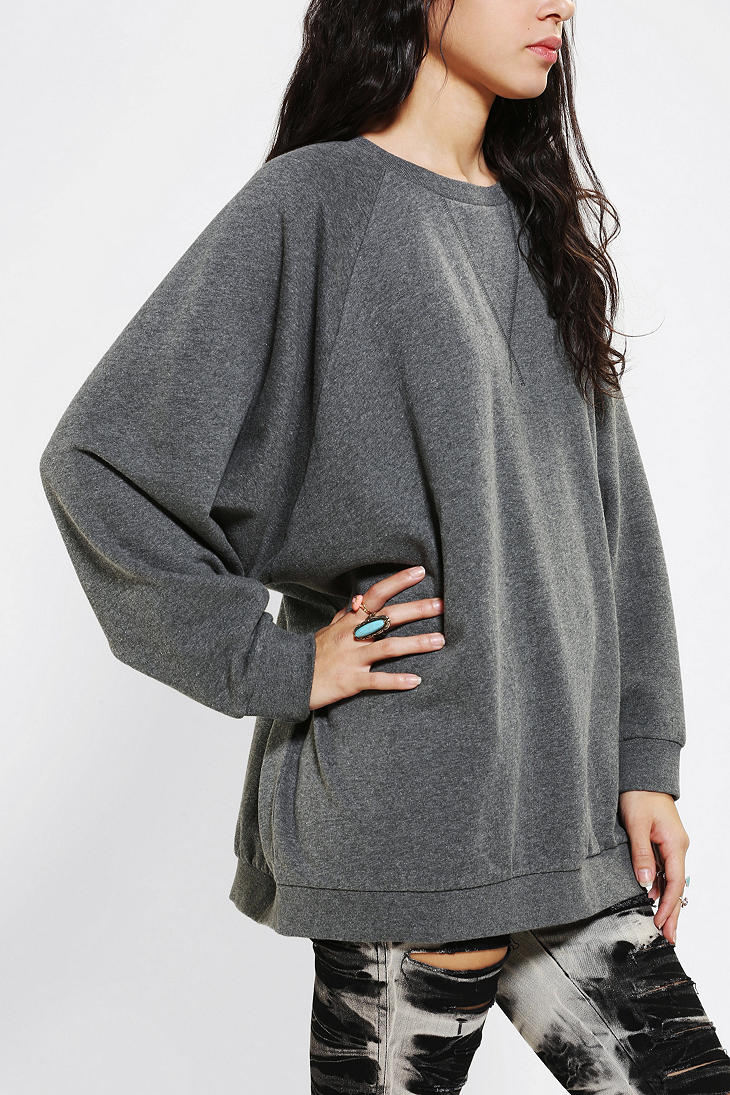 Urban Outfitters Sparkle Fade Oversized Dolman Pullover Sweatshirt in