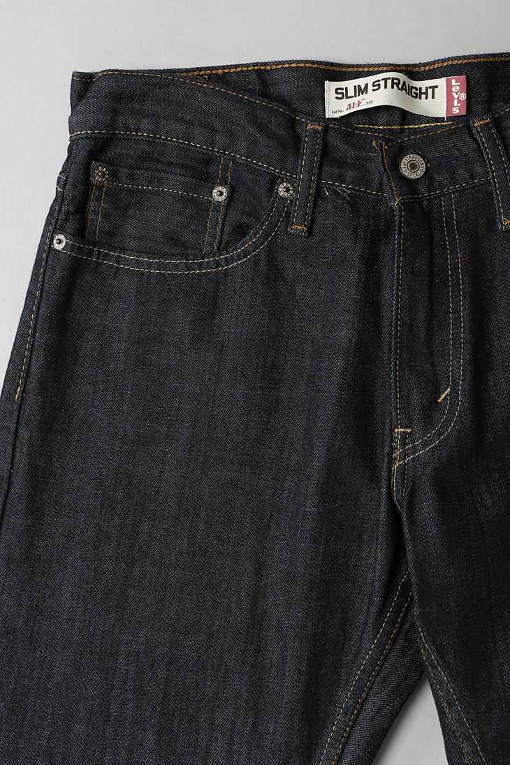 Urban Outfitters 514 Tumbled Rigid Jeans in Indigo (Blue 