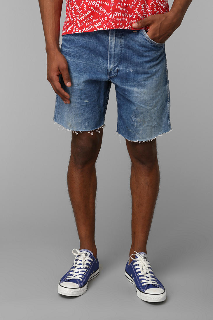 Urban Outfitters Vintage Mens Wrangler Cutoff Short in Blue for Men | Lyst