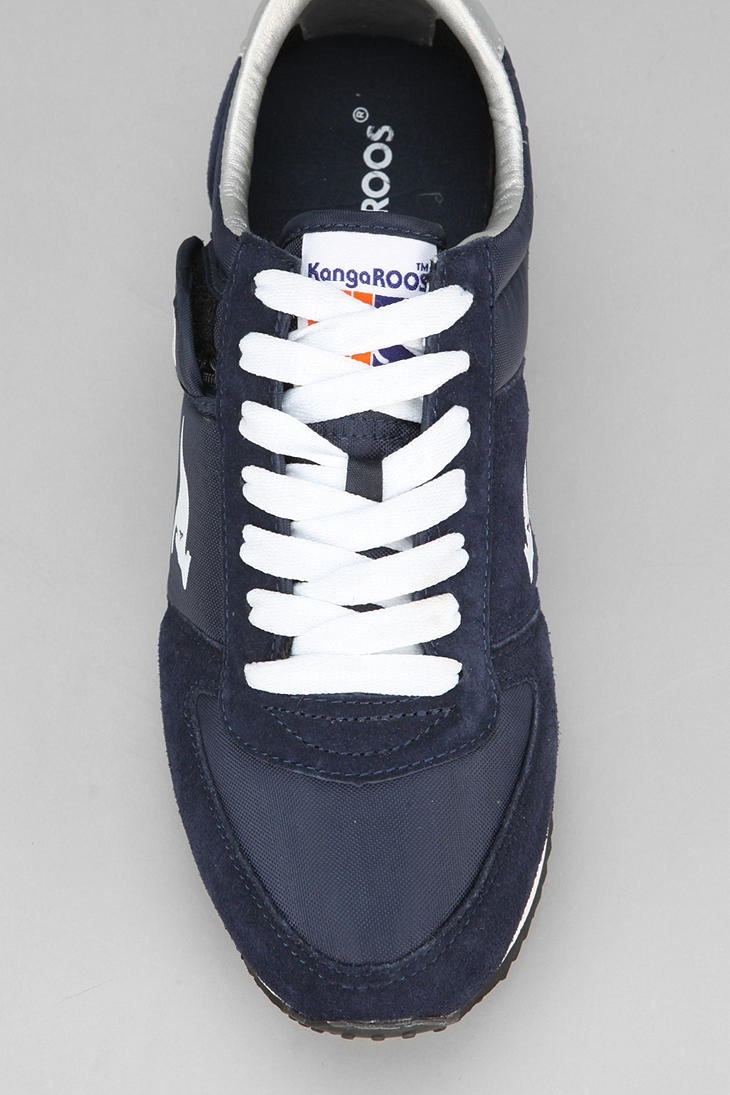 Urban Outfitters Kangaroos Combat Running Sneaker in Navy (Blue) for