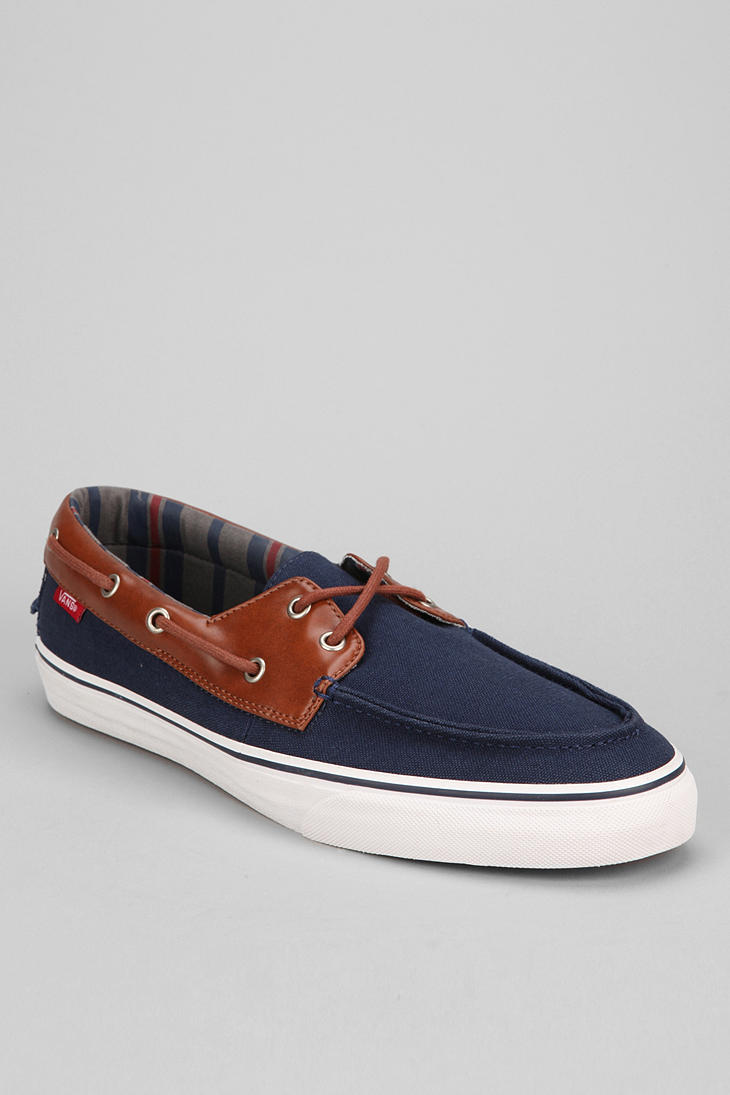 vans zapato del barco navy