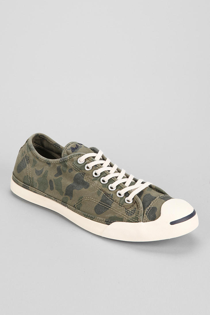 Urban Outfitters Converse Jack Purcell Camo Slipon Mens Sneaker in Olive  (Brown) for Men - Lyst