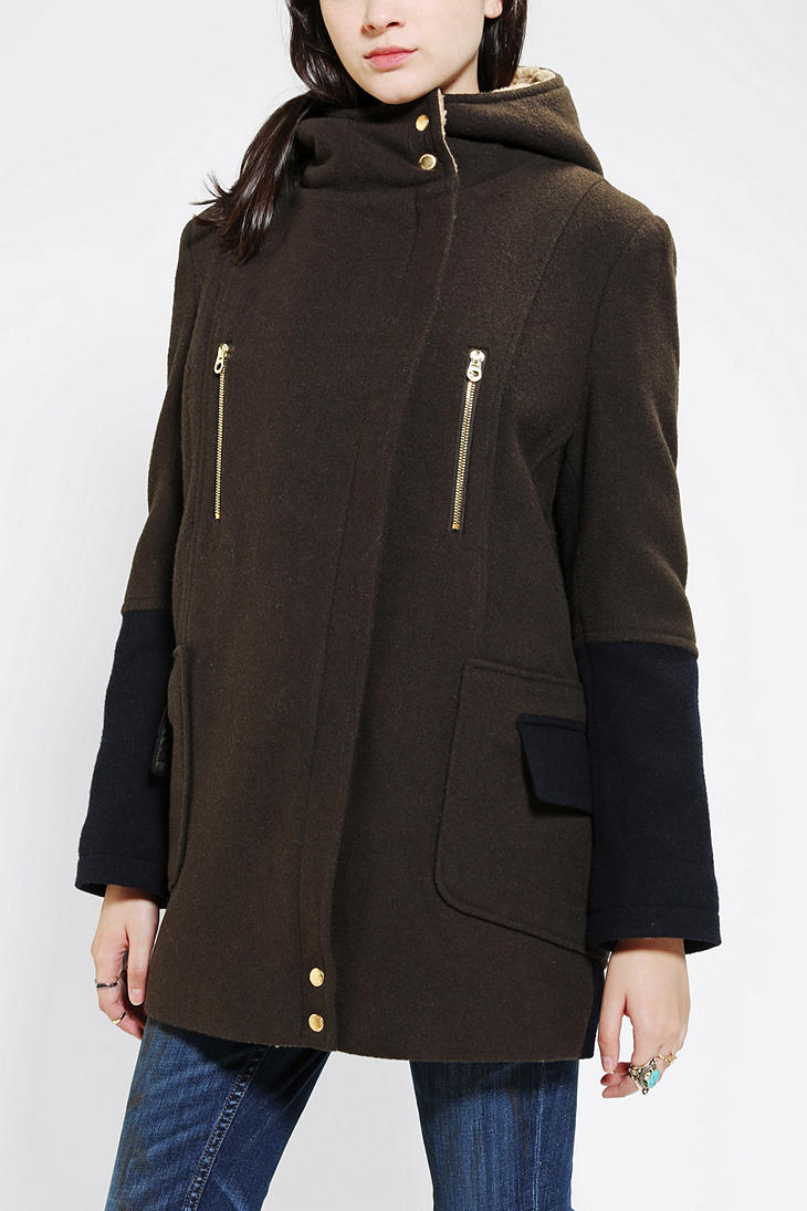 urban outfitters wool coat