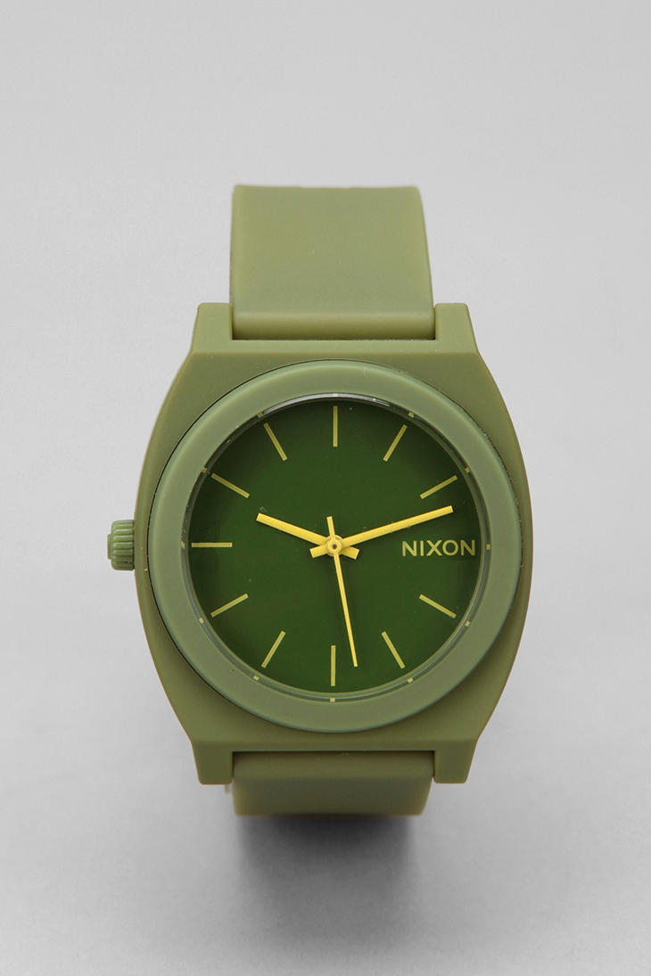 Nixon Time P Watch in Green Men Lyst