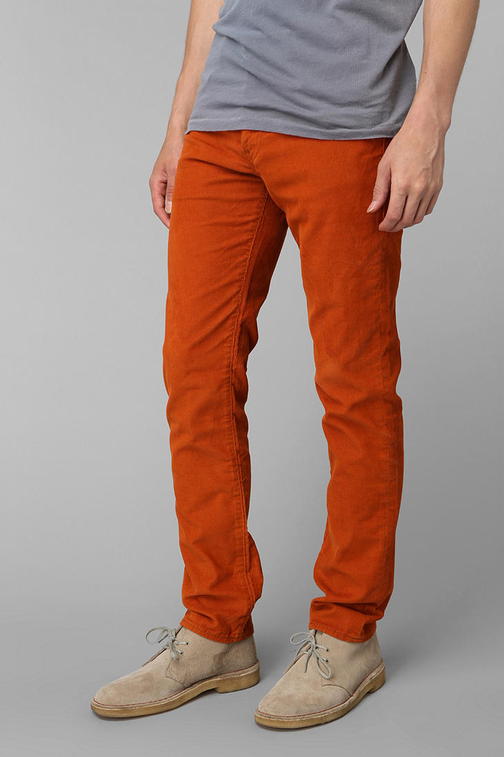 Urban Outfitters Levis 511 Corduroy Pant in Orange for Men - Lyst