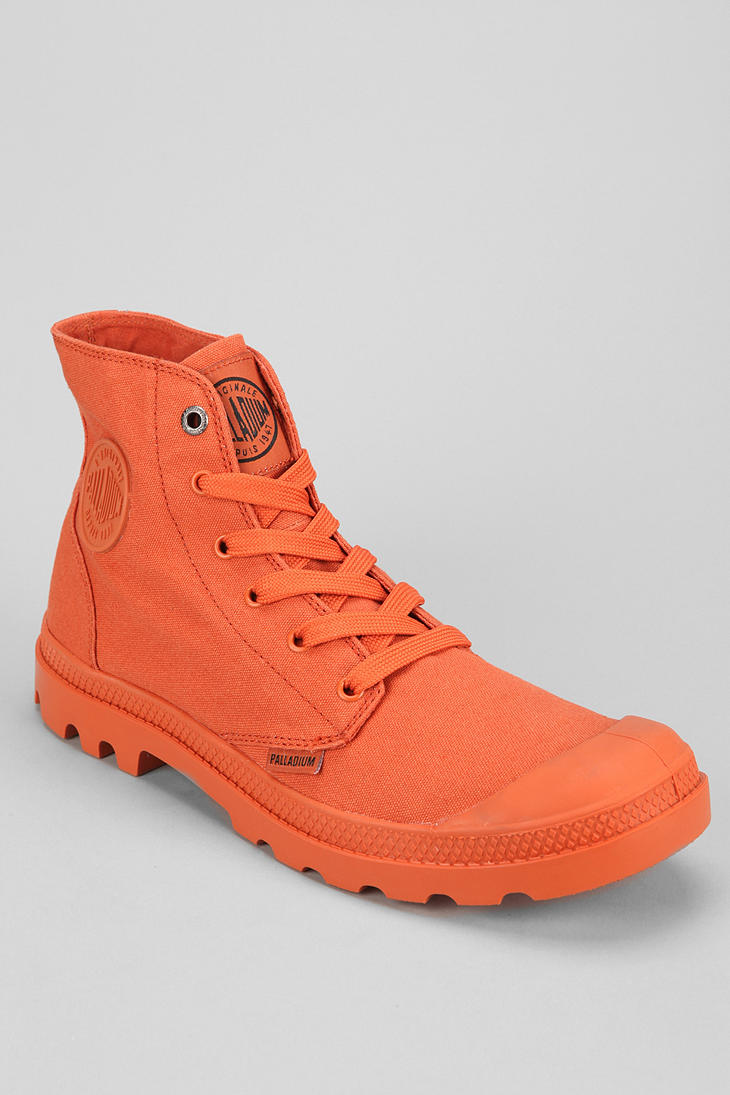 palladium orange boots