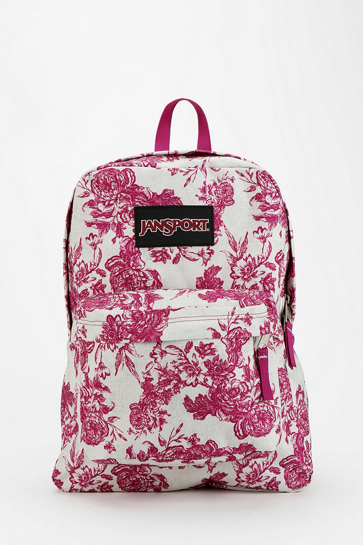 Urban Outfitters Jansport Etoile Floral Print Backpack in Pink | Lyst