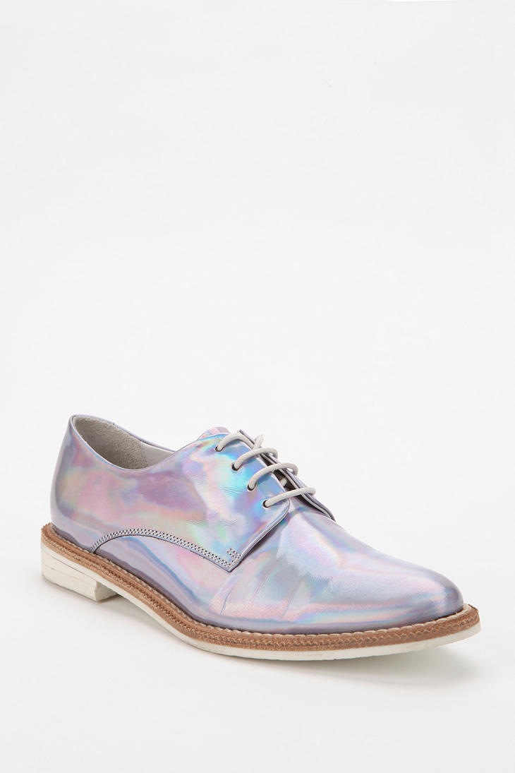 Urban Outfitters Hologram Oxford in Metallic for Men | Lyst
