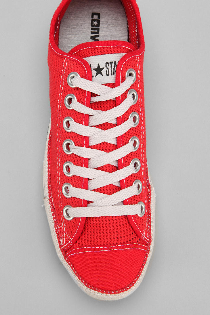 red low cut chuck taylors