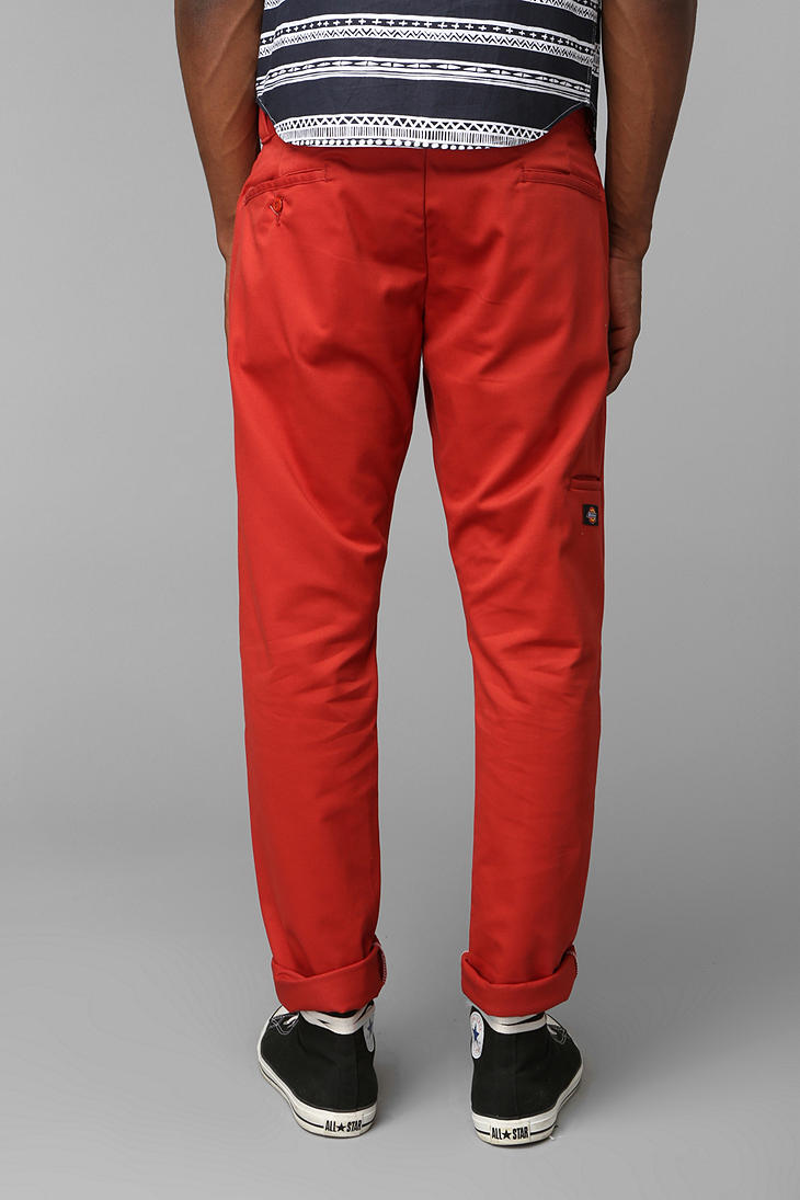 Dickies Skinny Straight Work Pant in Red for Men | Lyst