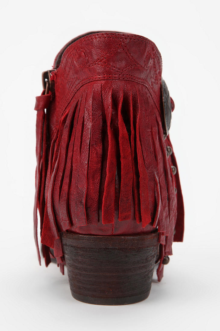 sam edelman sidney fringe ankle boot