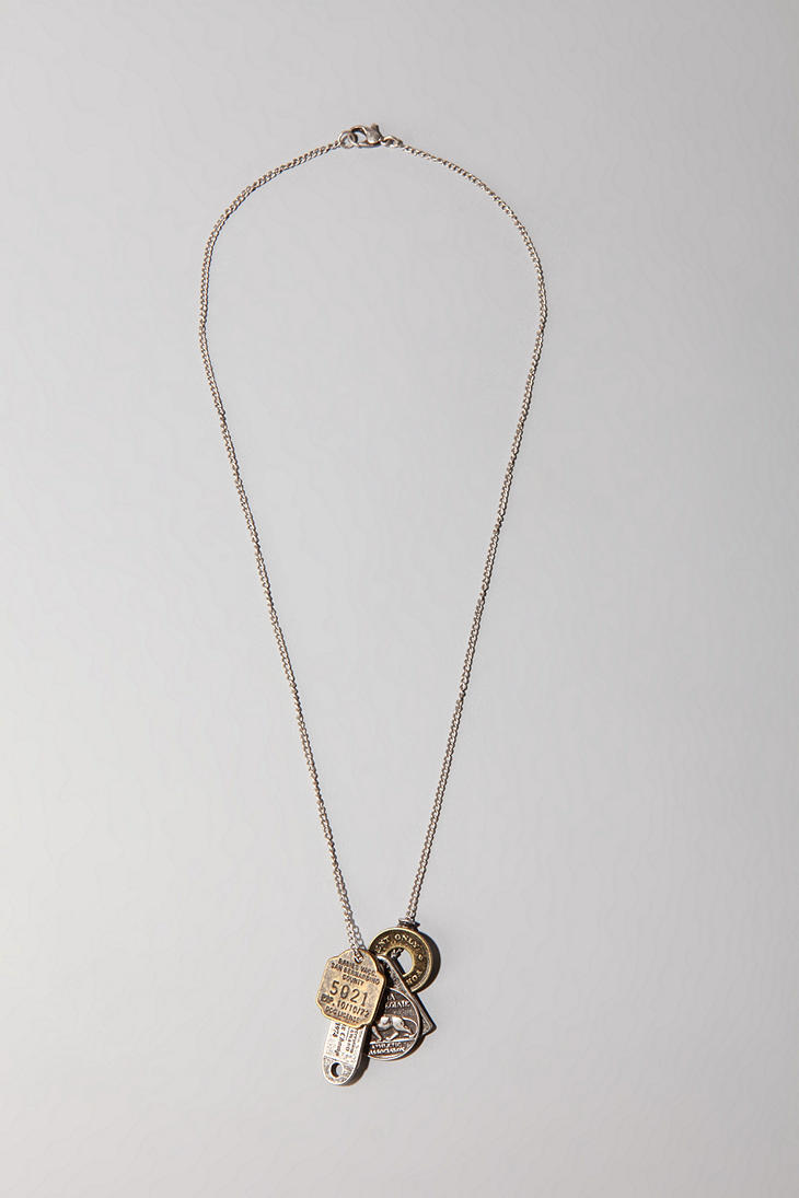 Urban Outfitters Many Coin Necklace in Silver (Metallic) for Men Lyst