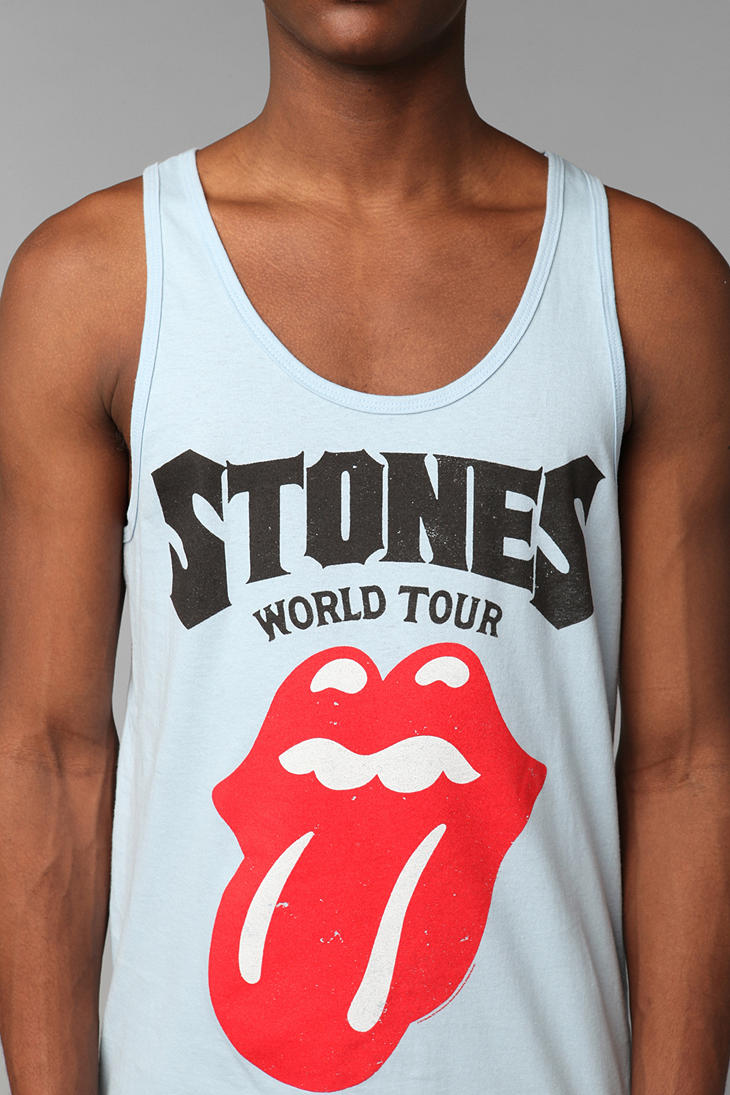 Urban Outfitters Rolling Stones Tank Top in Blue for Men | Lyst
