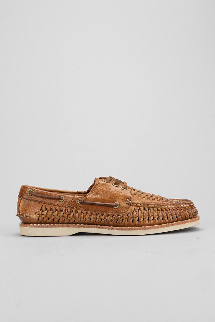 Urban Outfitters Woven Boat Shoe in Brown for Men | Lyst