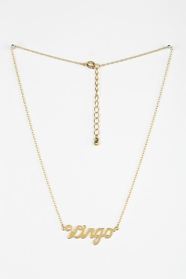 Zodiac Sign Necklace Urban Outfitters 