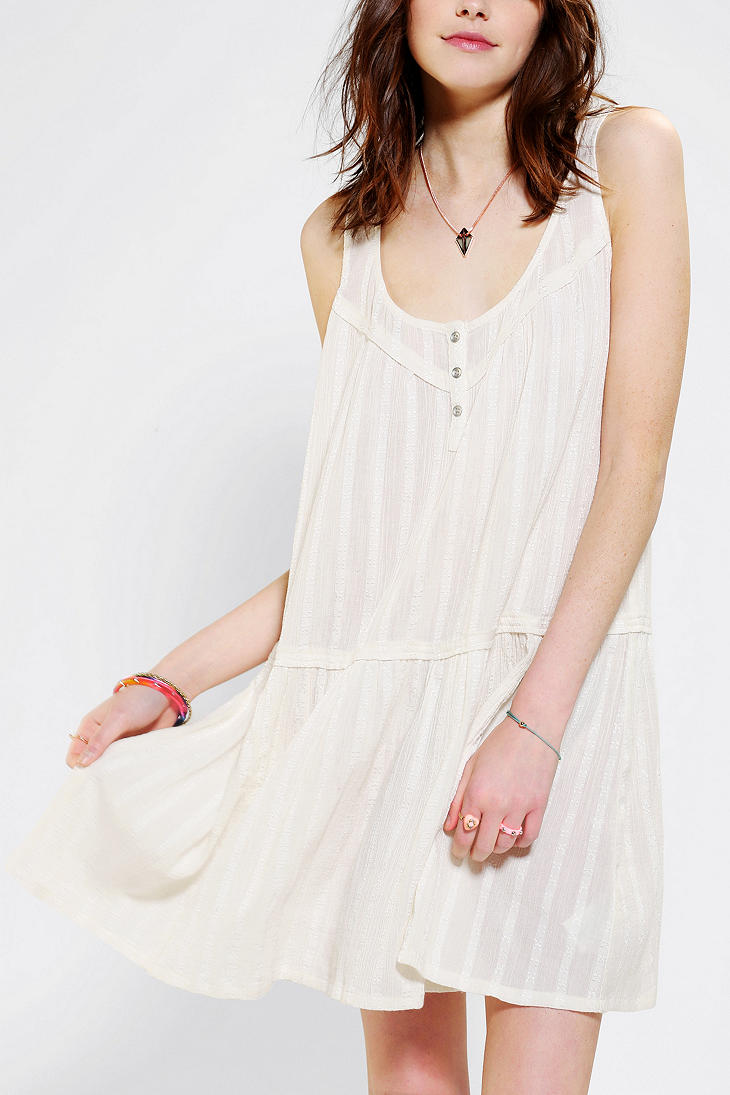 Urban Outfitters Daisy Tank Dress in White - Lyst