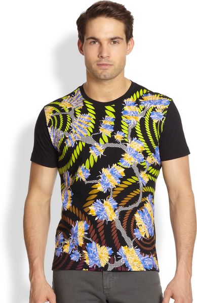Versace Jeans Graphicprint Tee in Multicolor for Men (BLACK) | Lyst