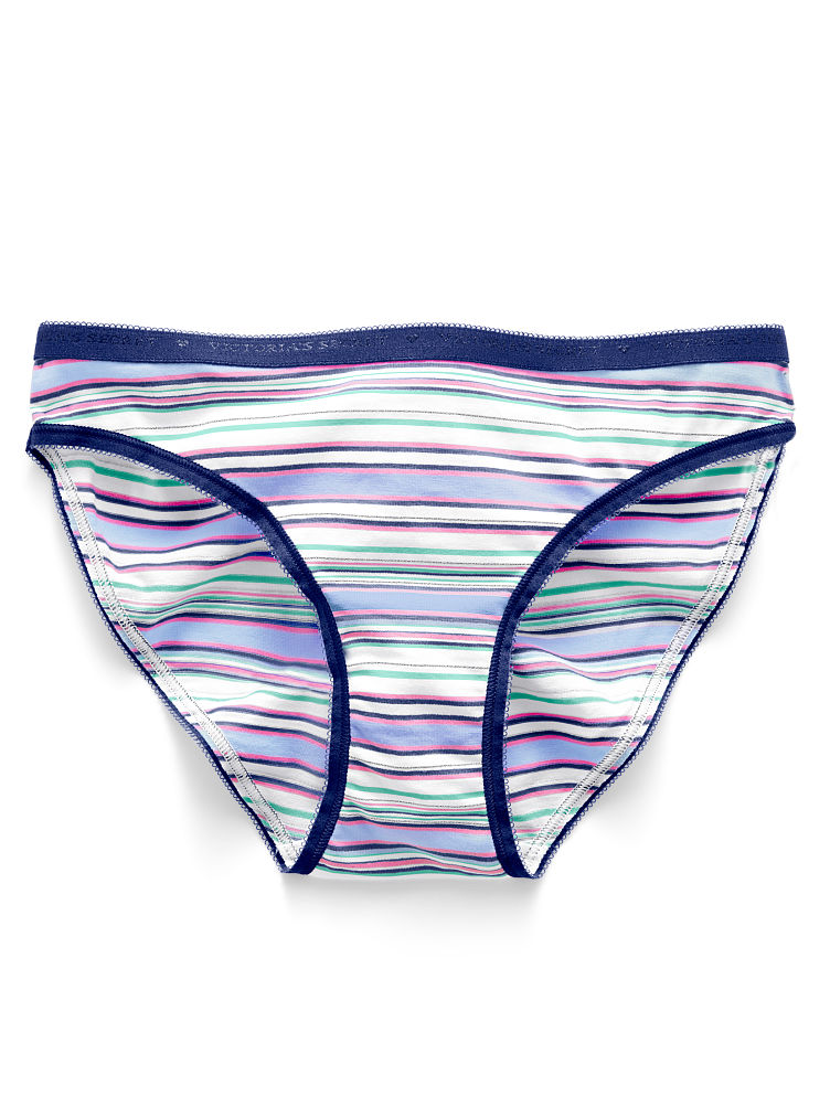 Victoria's Secret Low Rise Bikini Panty in Blue (blue multi stripe) Lyst