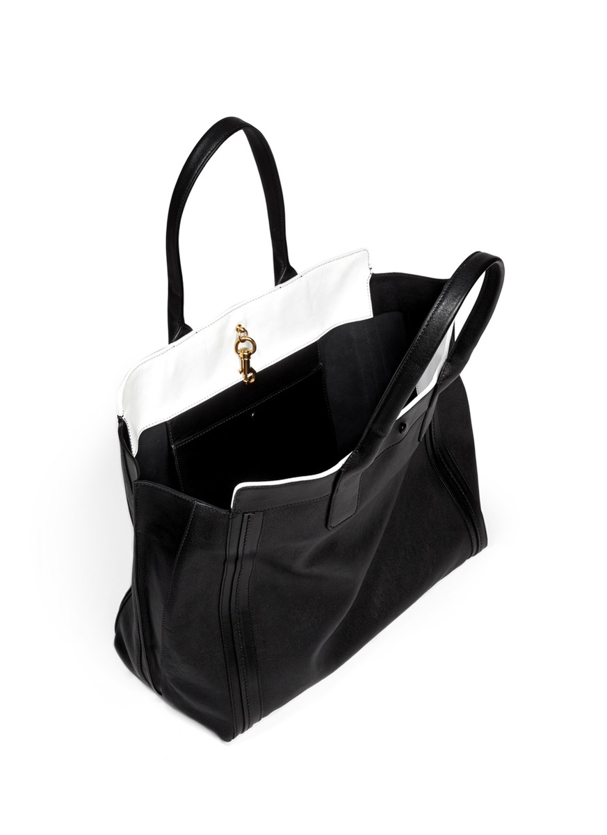 Chlo¨¦ Alison Medium Leather Shopper Tote in Black | Lyst Chlo¨¦ Alison Medium Leather Shopper Tote in Black | Lyst