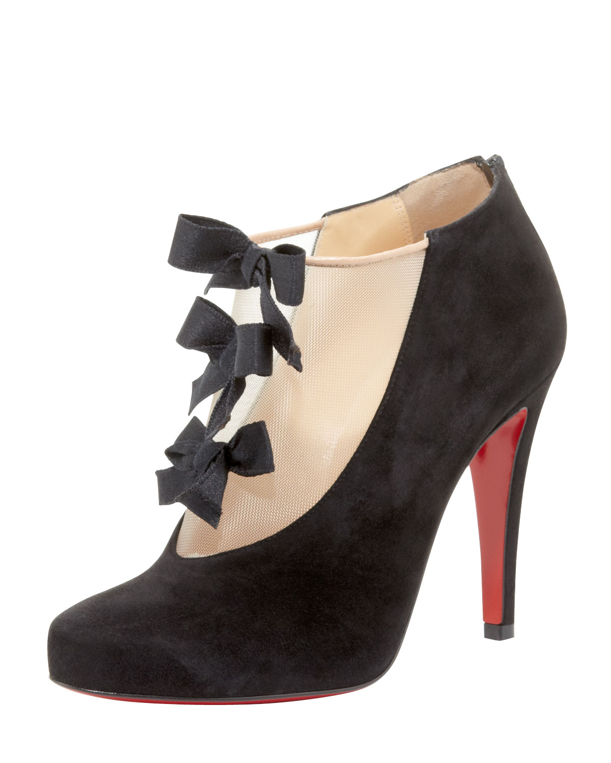 louboutin mesh bootie