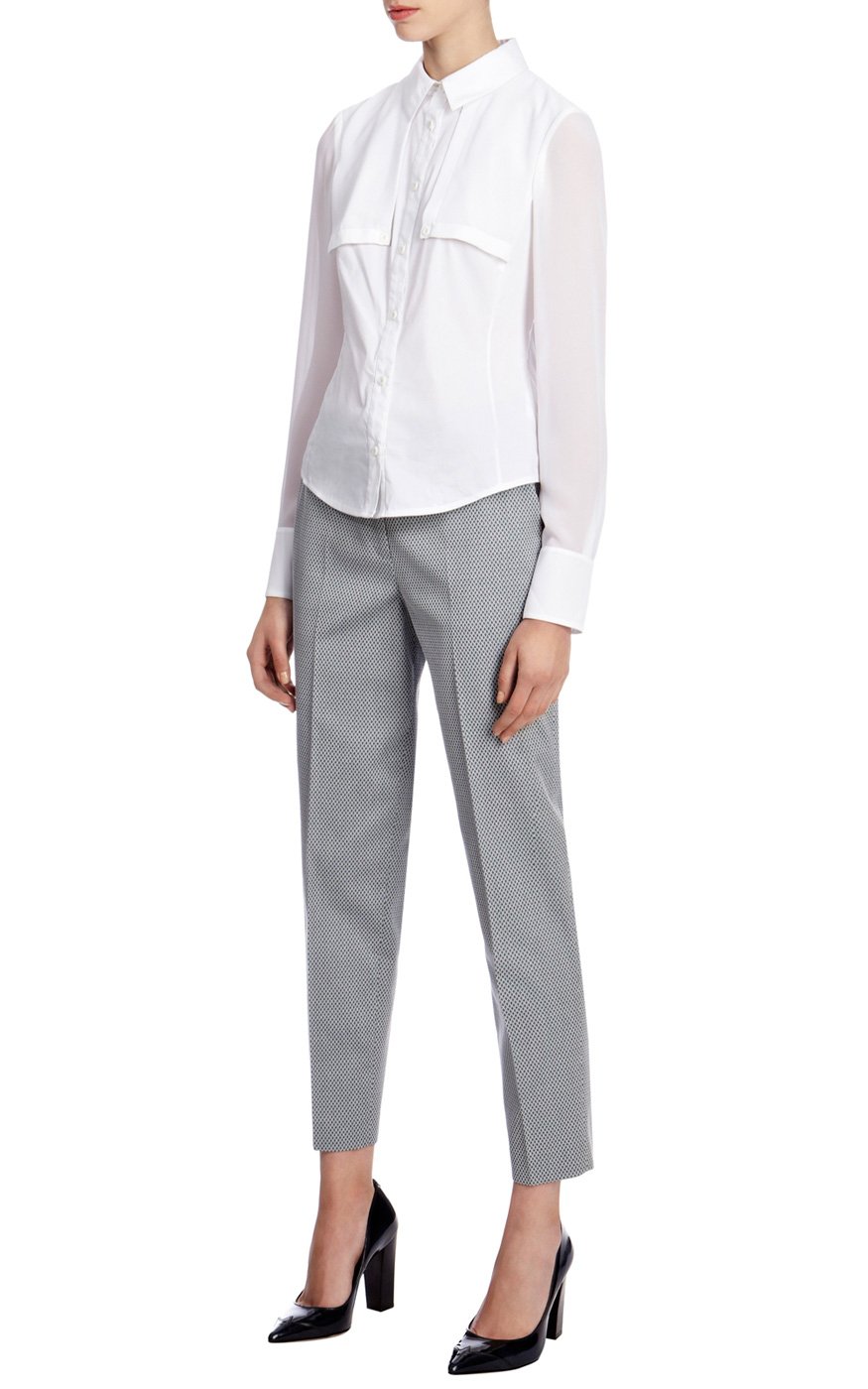 jacquard trouser suit