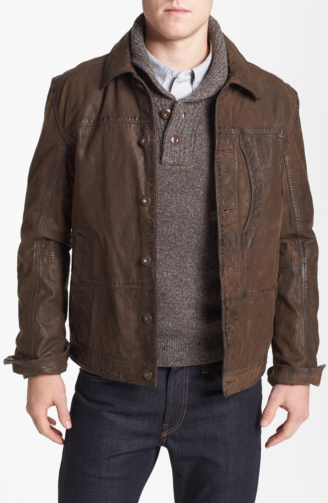 timberland tenon leather jacket