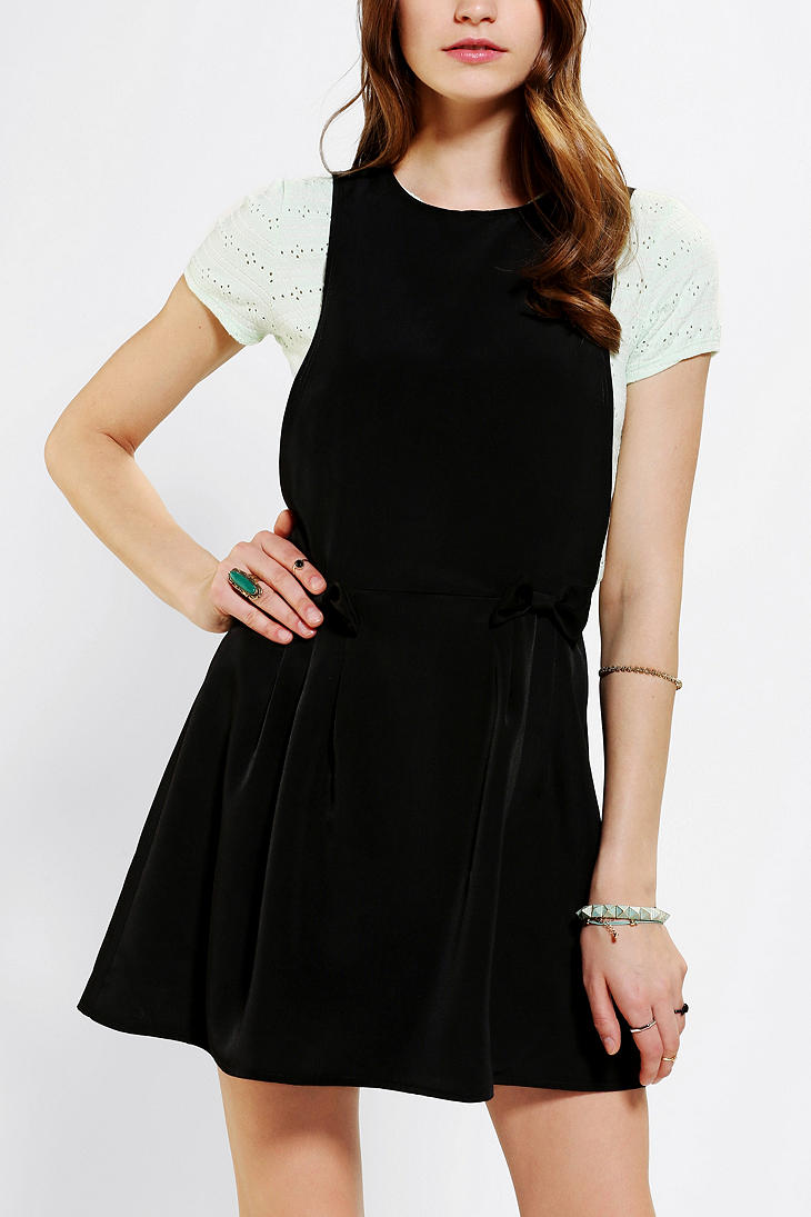 Lyst Urban Outfitters Urban Renewal School Girl Dress in Black