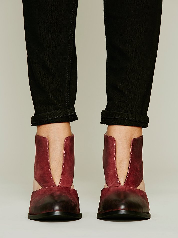 jeffrey campbell deep v ankle boot