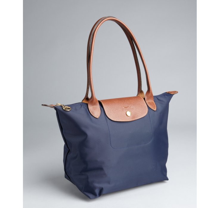 Lyst Longchamp Navy Nylon Le Pliage Small Per Tote In Blue Gallery