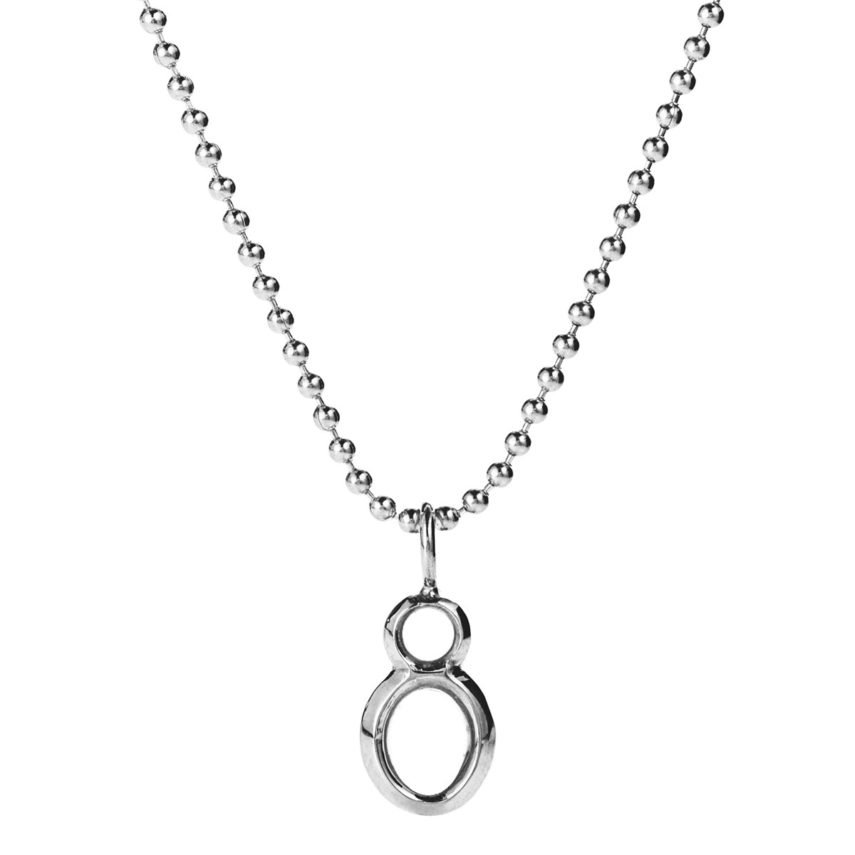 Lulu frost code Sterling Silver Number Necklace Assorted Numbers 09 in