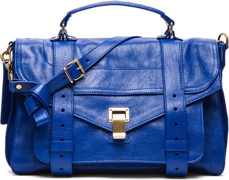 Proenza Schouler Ps1 Medium Leather in Blue (Royal Blue) | Lyst