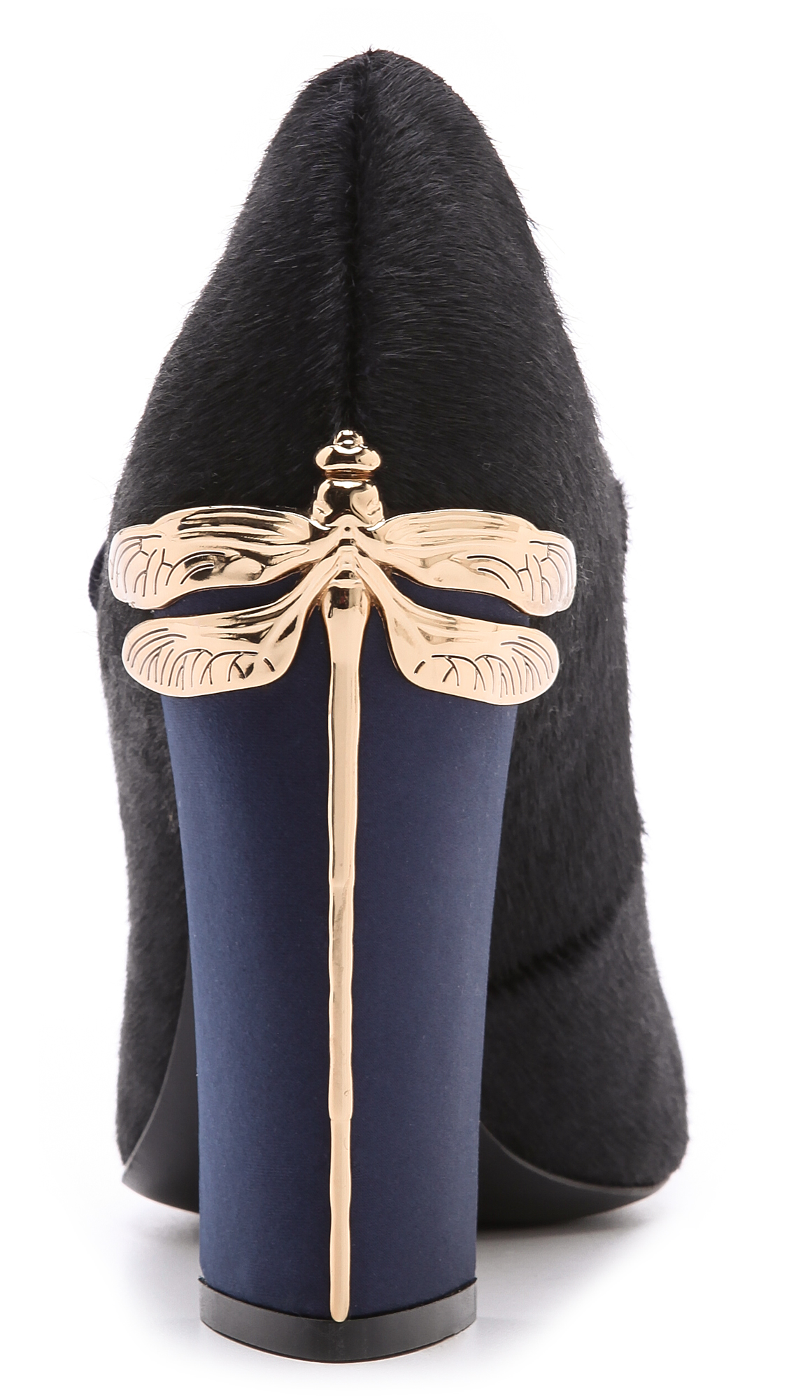 Tory Burch Imogene Mary Jane Haircalf Pumps in Bright Navy/Navy (Blue) - Lyst