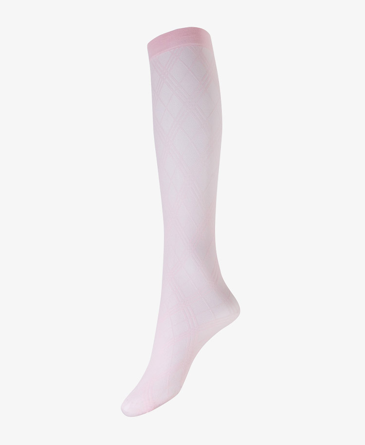 Forever 21 Plaid Knee High Socks in Pink | Lyst