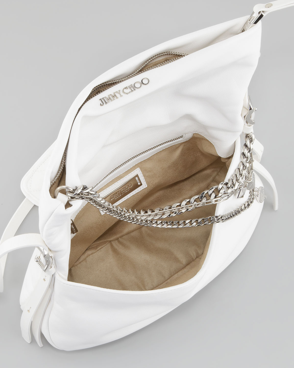 Biker Small Crossbody Bag White Biker Small Crossbody Bag White