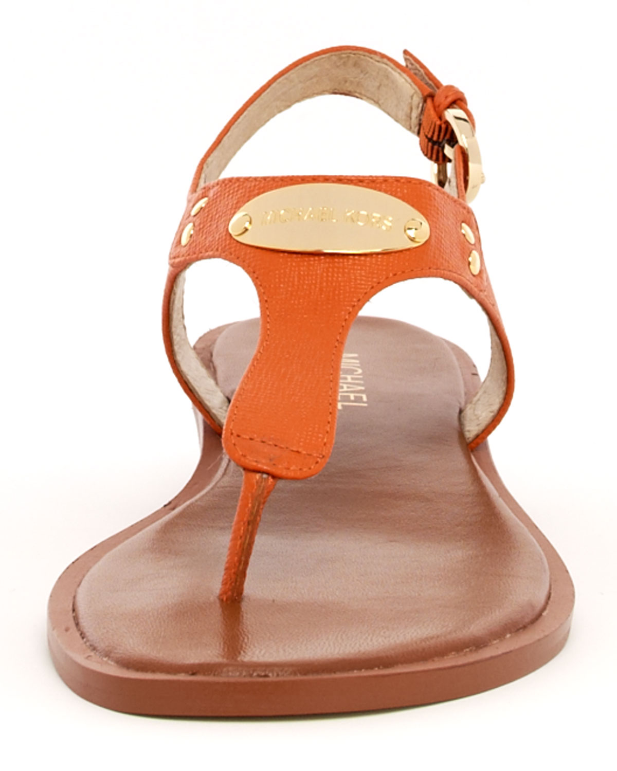 michael kors orange sandals