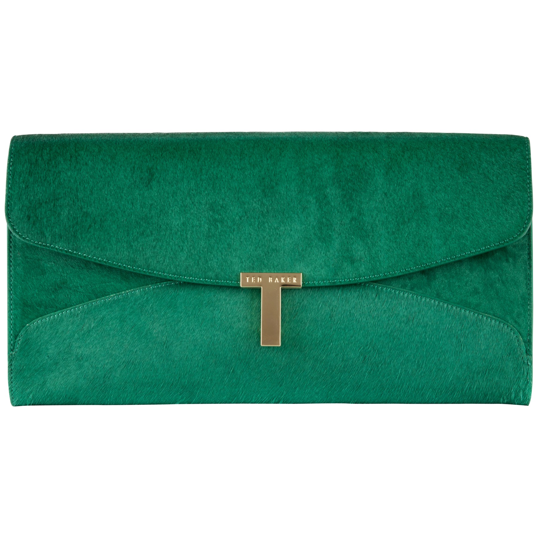 Ted Baker Jamun T Clasp Maxi Clutch Handbag In Green Lyst Gallery