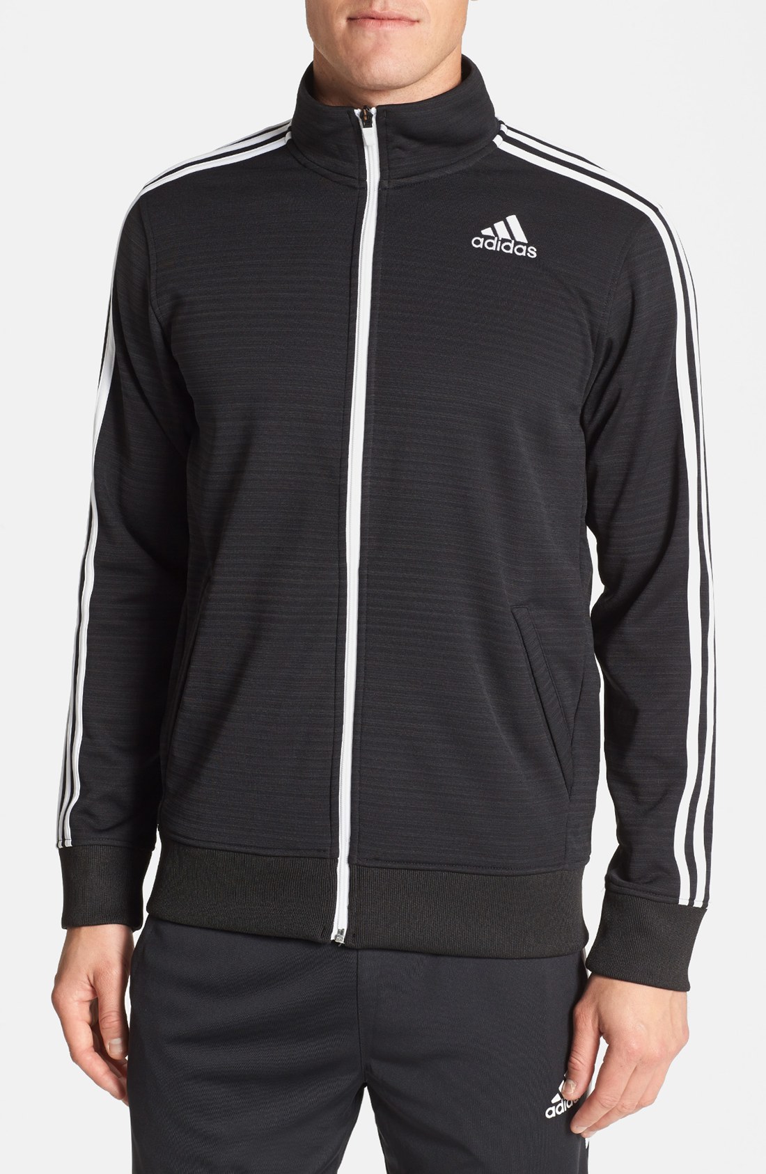 Adidas Ultimate Track Jacket in Black for Men (Black/ White) | Lyst