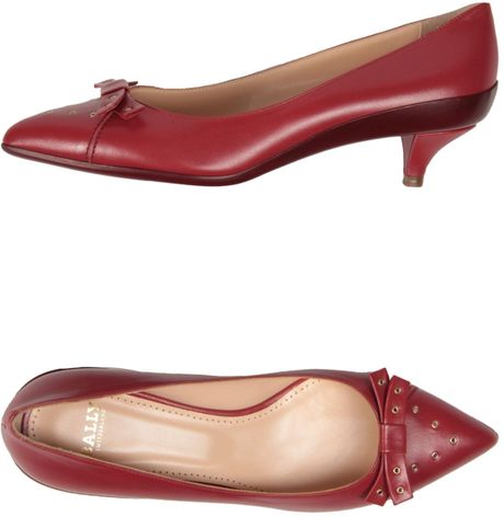 Bally Closedtoe Slipons in Red (Brick red) | Lyst