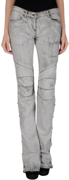 Balmain Denim Pants in Gray (Grey) | Lyst