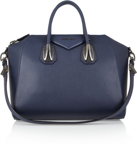 Givenchy Medium Antigona Bag in Navy Leather in Blue | Lyst